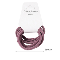 6 sztuk Solid Color podstawowe elastyczne gumki do włosów dla dziewczynek różowy Tie Gum Scrunchie pierścień opaski gumowe 2020 zestaw akcesoriów do włosów 6